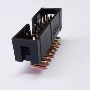 2×8p 2.54 mmピッチ右角ディップボックスヘッダ雌ソケット