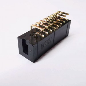 2×8p 2.54 mmピッチ右角ディップボックスヘッダ雌ソケット