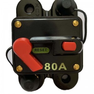 12V 24VDCサーキットブレーカリセットヒューズインバータ60A 80A 100A 150A 150A 150A、ステレオオーディオホームソーラーシステム防水