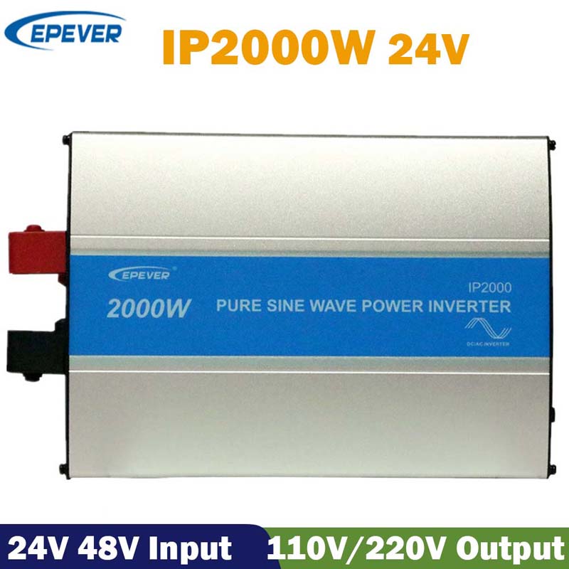 EPERPERPOWER2000W太陽電源オフグリッド純粋な正弦波インバーター24VDC 110V120V 220V230Vソーラー充電器の逆転器50Hz 60Hz