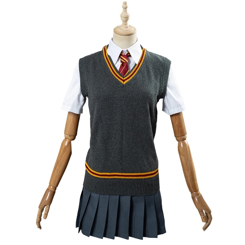 Harry Potter Hermione Grang Gryffindor Schoolコスプレ購入卸売ハロウィン衣装バルク