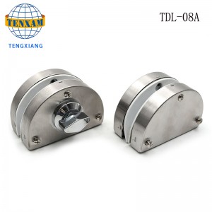 ホームホテルバスルームフレームレスガラスドアダブルロックステンレス鋼ガラスドアラッチ8~12mmスライドガラスドアロック