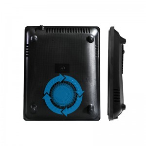 A13シングルバーナー誘導クック超薄型誘導ホブ、黒磨かれたガラスパネルの8レベルの電力および温度制御