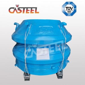 BergeAud Symons 4-1/4クラッシャー部品、ボウルライナーマントル