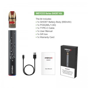 iweycco Ghost Vape 650mah 12Wポッドキット電子タバコ2MLカートリッジ気化器