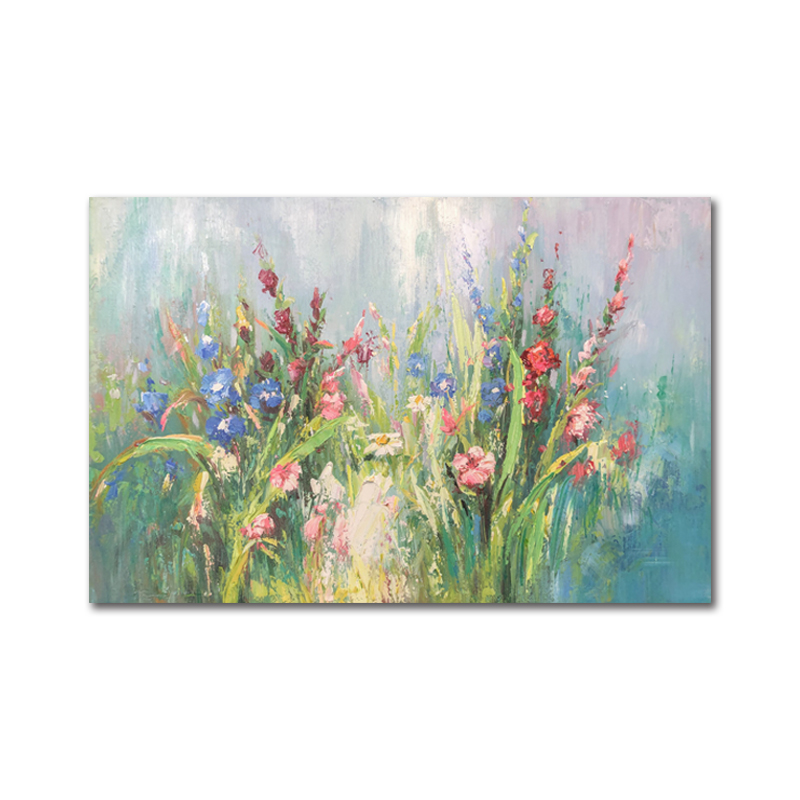 Wholesale最新の壁アート花装飾絵画手作りキャンバス油絵画写真