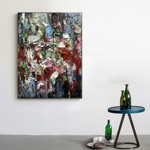 Wholesale階段エントランス壁装飾現代美術抽象ハンドメイドオイルキャンバス絵画絵画