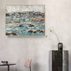 抽象アートファブリックフレームキャンバスピュアハンド塗装その他の壁アート油絵画写真