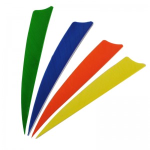 ニカアーチェリー172312アーチェリーのための4インチの羽のシールドあらゆる種類の矢印フレッチ撮影