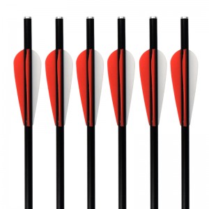 Crossbowボルトを使用したElong屋外117011 16インチOD8mm 8031ガラス繊維ボルトアーチェリーハンティング