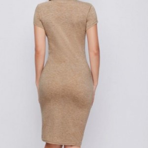 ニットセクシーなドレス半袖スカート