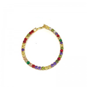 ヨーロッパとアメリカのファッション銅メッキ18Kゴールドブレスレット