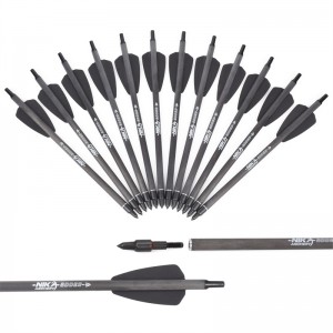 NIKAアーチェリー113167-13 ID6.2mm 7.5インチカーボンファイバークロスボウボルトCOBRAシステムADDER/R9/R9 \\\\ NRXアーチェリー撮影