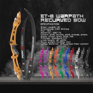 ニカアーチェリー68インチ屋外スポーツ射撃のためにC1炭素四肢で弓を再走る