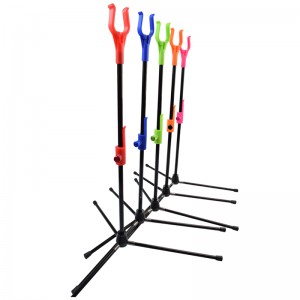 ニカアーチェリー46st01 250グラム携帯用調節可能なボウスタンド弓撮影