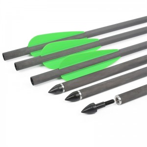 エレンアウトドア113003-02エアガン26.37インチカーボンボルトプラスチックベーンアーチェリークロスボー矢撮影