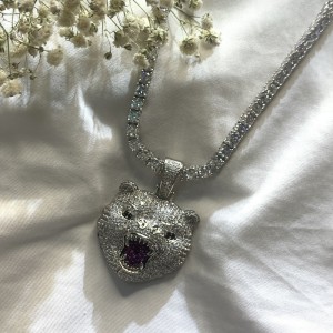 ヒップホップinlaidジルコンペンダントタイガーペンダント