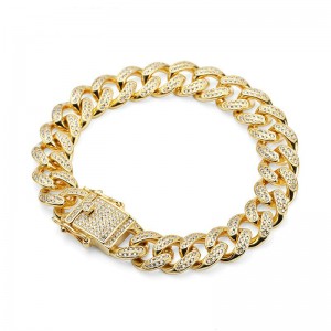 ワイヤーヒップホップはドリルブレスレットがいっぱいです