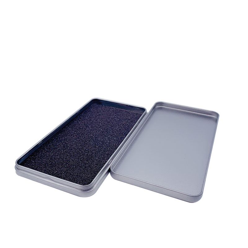ふたの正方形の金属製の箱ギフト包装の金属箱170 * 90 * 15mmの携帯電話のケース