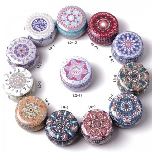 キャンドルの瓶の曇り金属缶キャンディー包装錫缶77 * 50mm