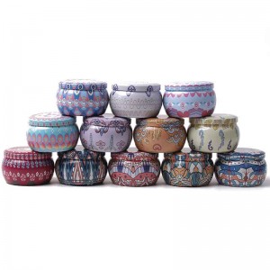 キャンドルの瓶の曇り金属缶キャンディー包装錫缶77 * 50mm