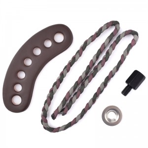 アーチェリー複合弓射撃のための屋外470011の手首の革金属グロメット灰色の色