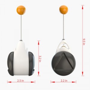 2021新しい猫のおもちゃのキャザーのバランスの取れた猫追いかけのおもちゃの子猫スイング玩具