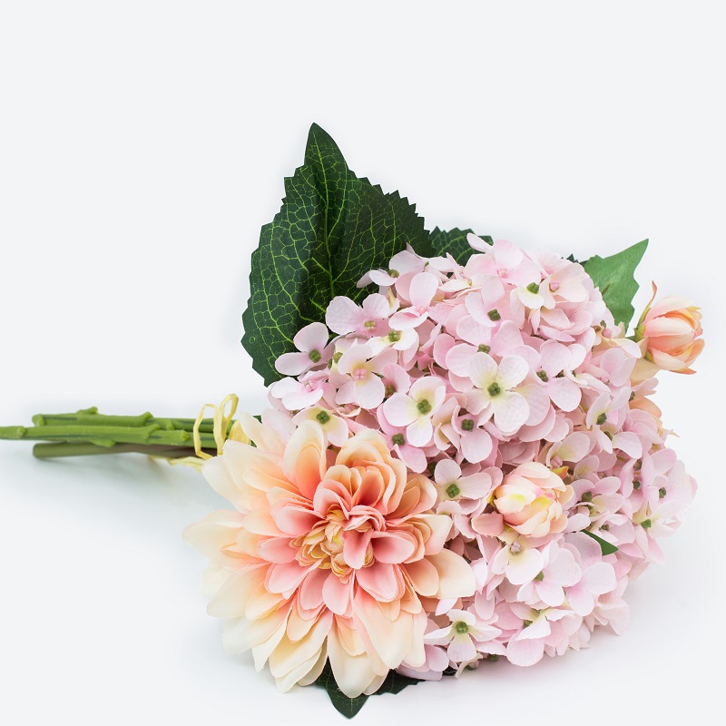 熱い販売の美しいロマンチックな結婚式のテーブルの装飾ブライダルブーケ人工絹の花