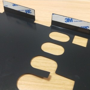 0.5mm黒のPCの絶縁シート、折りやすく、マイラーシート、難燃精電池の絶縁シート加工シルクスクリーン