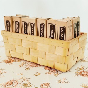 シンプルな製品販売木材チップパッケージングバスケット