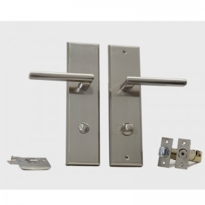 6201ロングプレートドアロックチューブラーレバーセット、最新の高品質の亜鉛合金ハンドルハンドルフロントドアとエクステリアドア