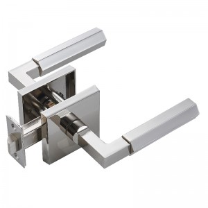 S7136ユニークな六角形のデザインドアレバーハンドルヘビーデューティパッセージレバーセット