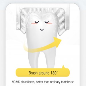 安全な超音波シリコーンの子供たち\\\\ \'電動の歯ブラシ子供音楽ブラシ