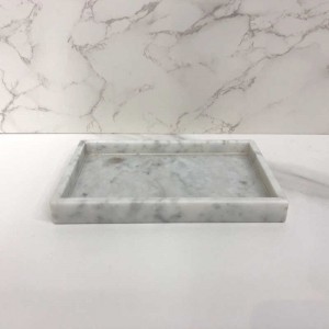 Wholesaleリアル大理石のバスルームアクセサリートイレブラシホルダーセット