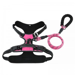 習慣犬ベスト反射ナイロン大型バックルリバーシブルドッグハーネス