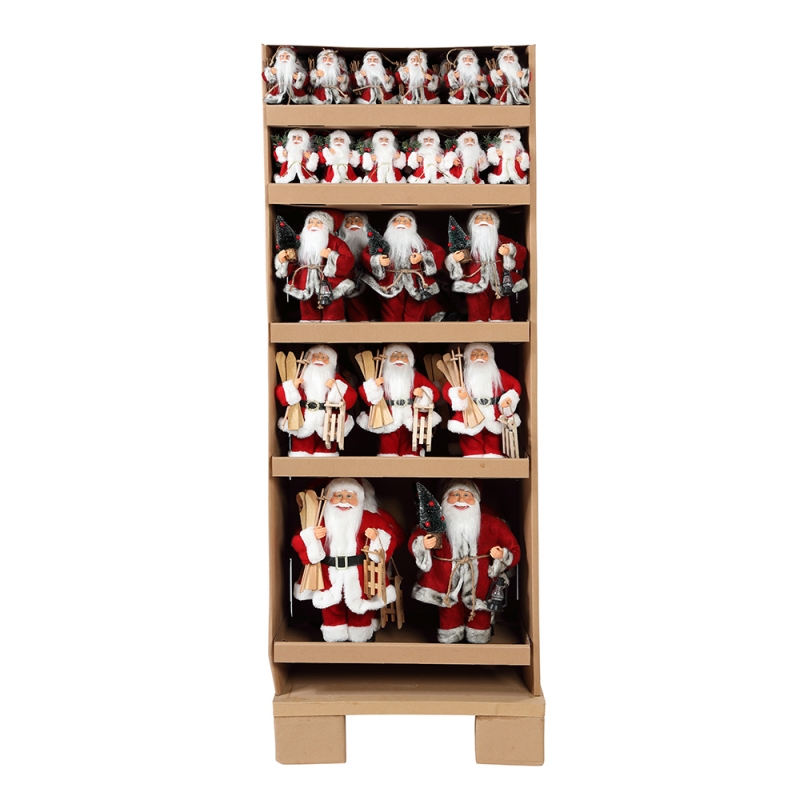 展示スタンドクリスマスの立っているサンタクロース飾り装飾フェスティバル休み置物コレクション伝統的なクリスマス