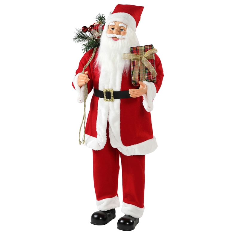 30~110 cmクリスマスの立っているサンタクロースギフトバッグ飾り装飾の伝統的な置物コレクションクリスマスシリーズ