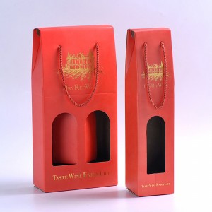 ハイエンドと美しい赤ワイン包装ボックス