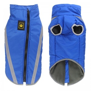 製造者卸売屋外クールなスタイル高反射糸犬のジャケット防水コート