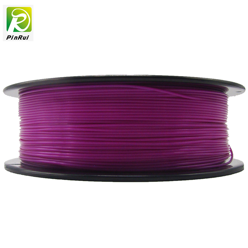 Pinrui高品質1kg 3D Plaプリンタフィラメント透明紫色