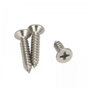 201ステンレス鋼皿頭自己タッピングスクリューフラットヘッドセルフタッピングスクリューカスタムクロスセルフタッピング