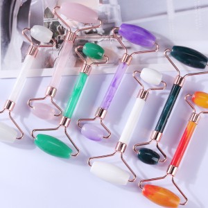 マッサージャーリフトツール樹脂フェイシャルマッサージローラースキンマッサージビューティーケアV型ダブルヘッド