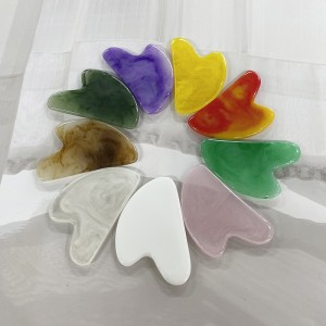 ローラーフェイススリミングマッサージャーリフトツール樹脂フェイシャルマッサージローラースキンマッサージビューティーケアV型ダブルヘッドグアーキット