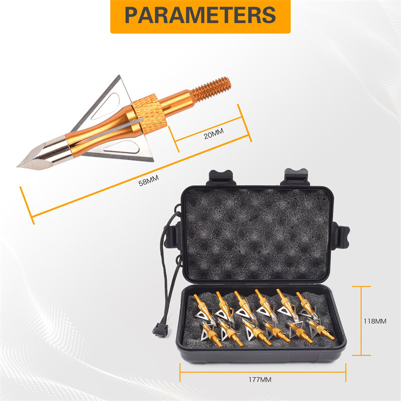 Elongarrow 100grainアーチェリーarrow Broadheads狩猟arrowネジのブロードヘッド