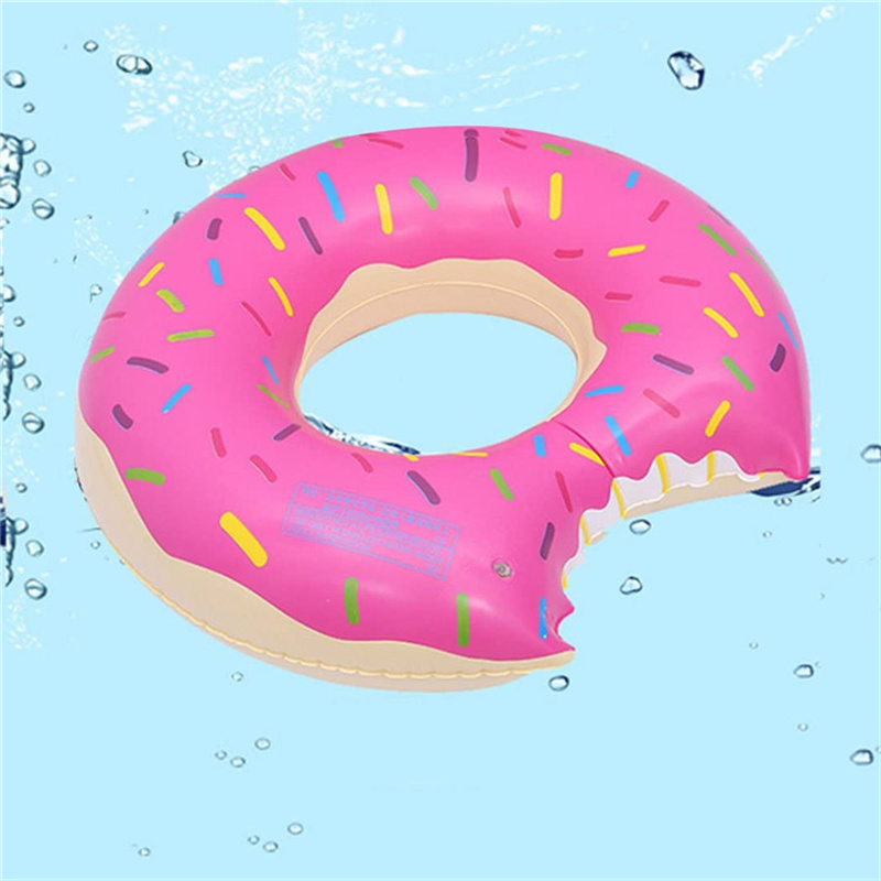 ドーナツの子供たちのインフレータブルリングスイミングバルーン、水泳リングチューブ
