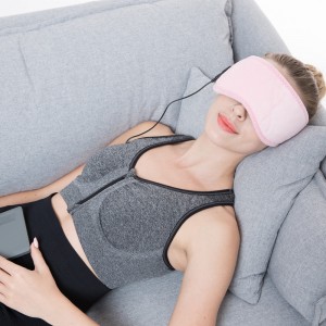 カスタマイズされた柔らかい表面の照らされたアイマスク、USBの目の暖かい