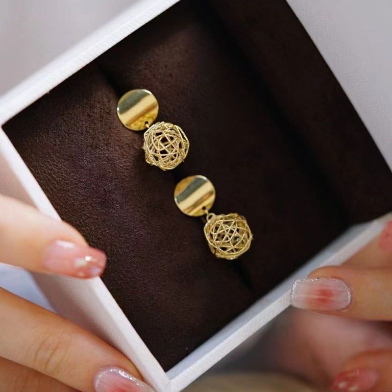 ファッションニューデザイン18K/14K/10K/9Kゴールドイヤリング