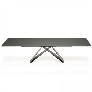 イタリアのモダンなデザイン8人セラミック焼結石長方形のダイニングテーブルセット6シーター