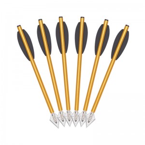 Elongarrow 160mmアルミニウム矢印ボルトピストルクロスボウアウトドアハンティング