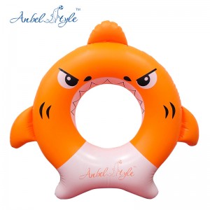 新しいインフレータブルチルドレンサメの水泳リング